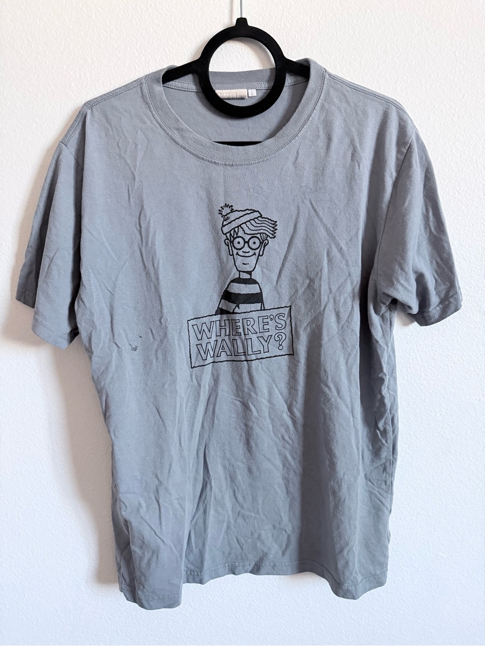 Universal Gray "Where's Wally?" Short-Sleeve Graphic Tee